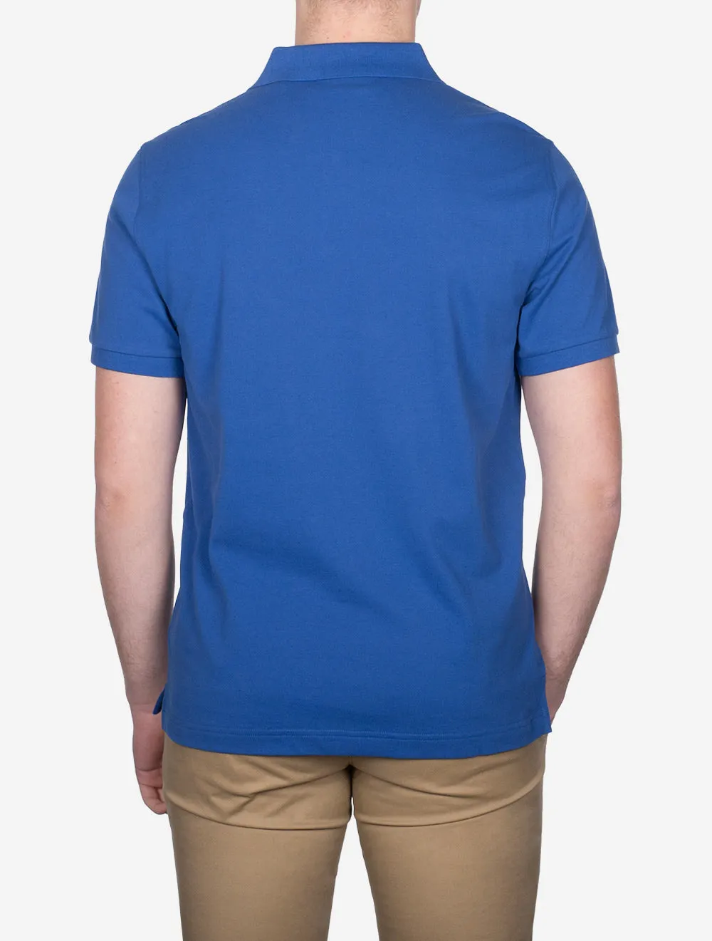 Regular Shield Short Sleeve Pique Polo Rich Blue