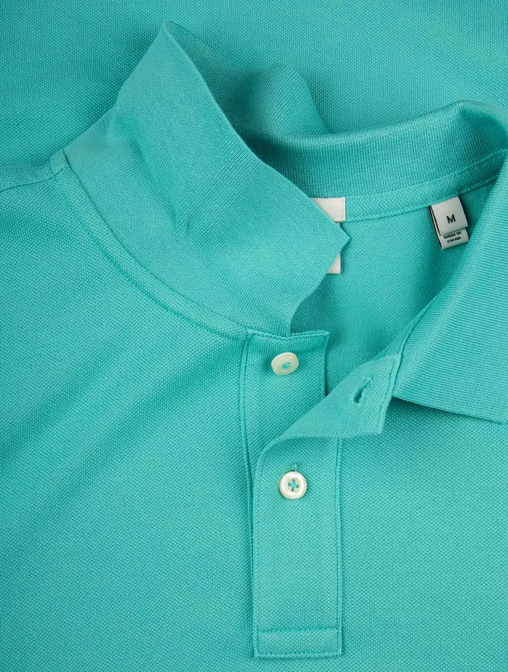 Regular Shield Short Sleeve Pique Polo Tropic Blue