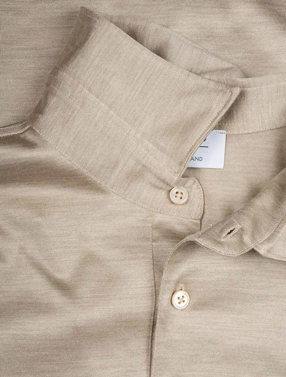 Silk Polo Beige