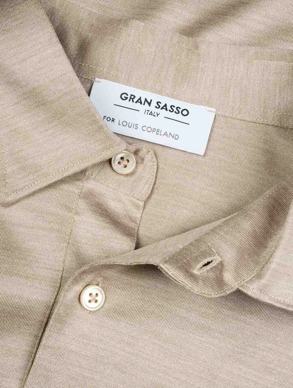 Silk Polo Beige