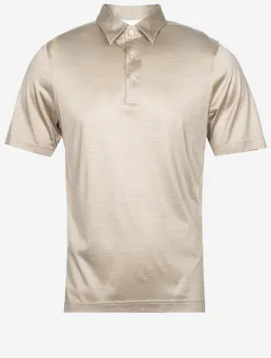 Silk Polo Beige