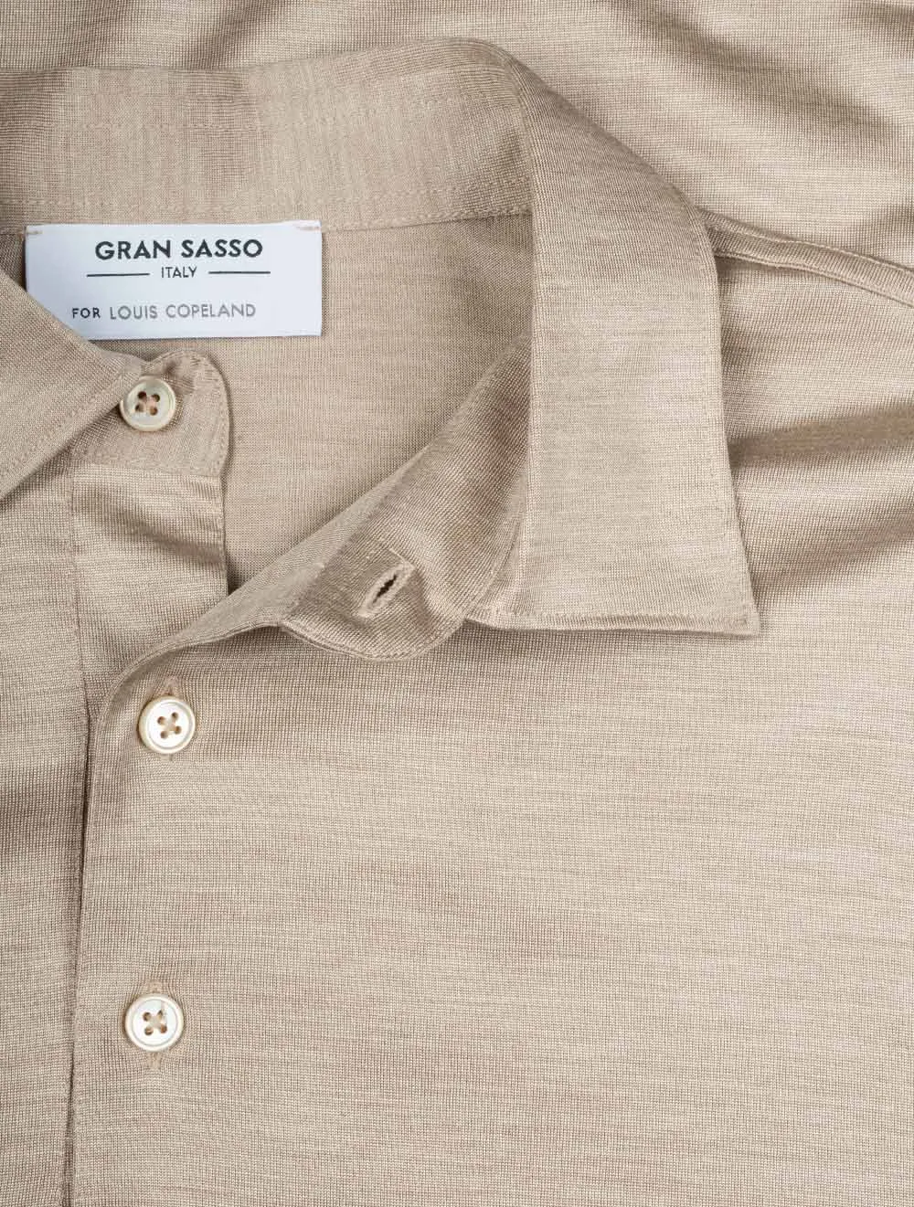Silk Polo Beige