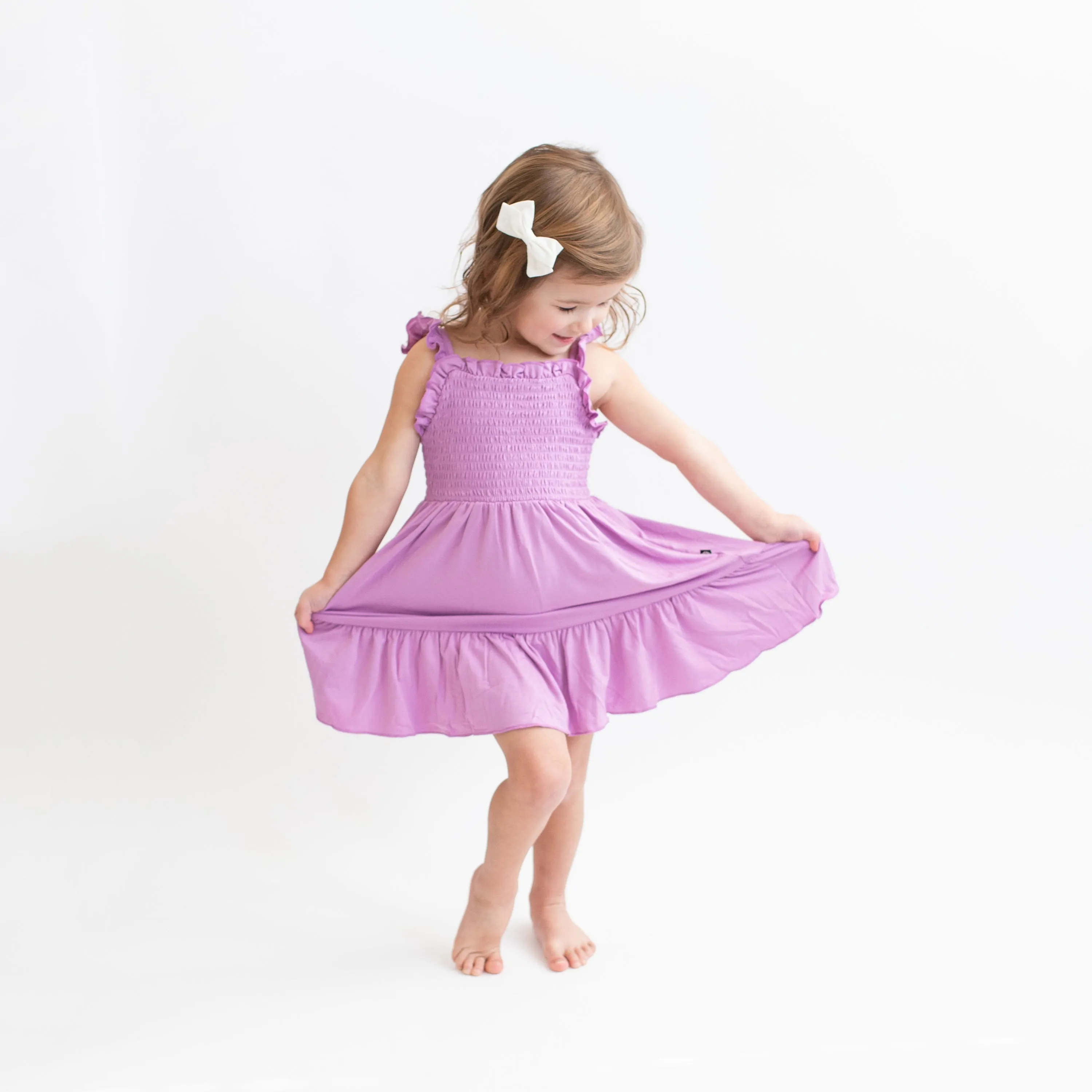 Smocked Dress in Poi