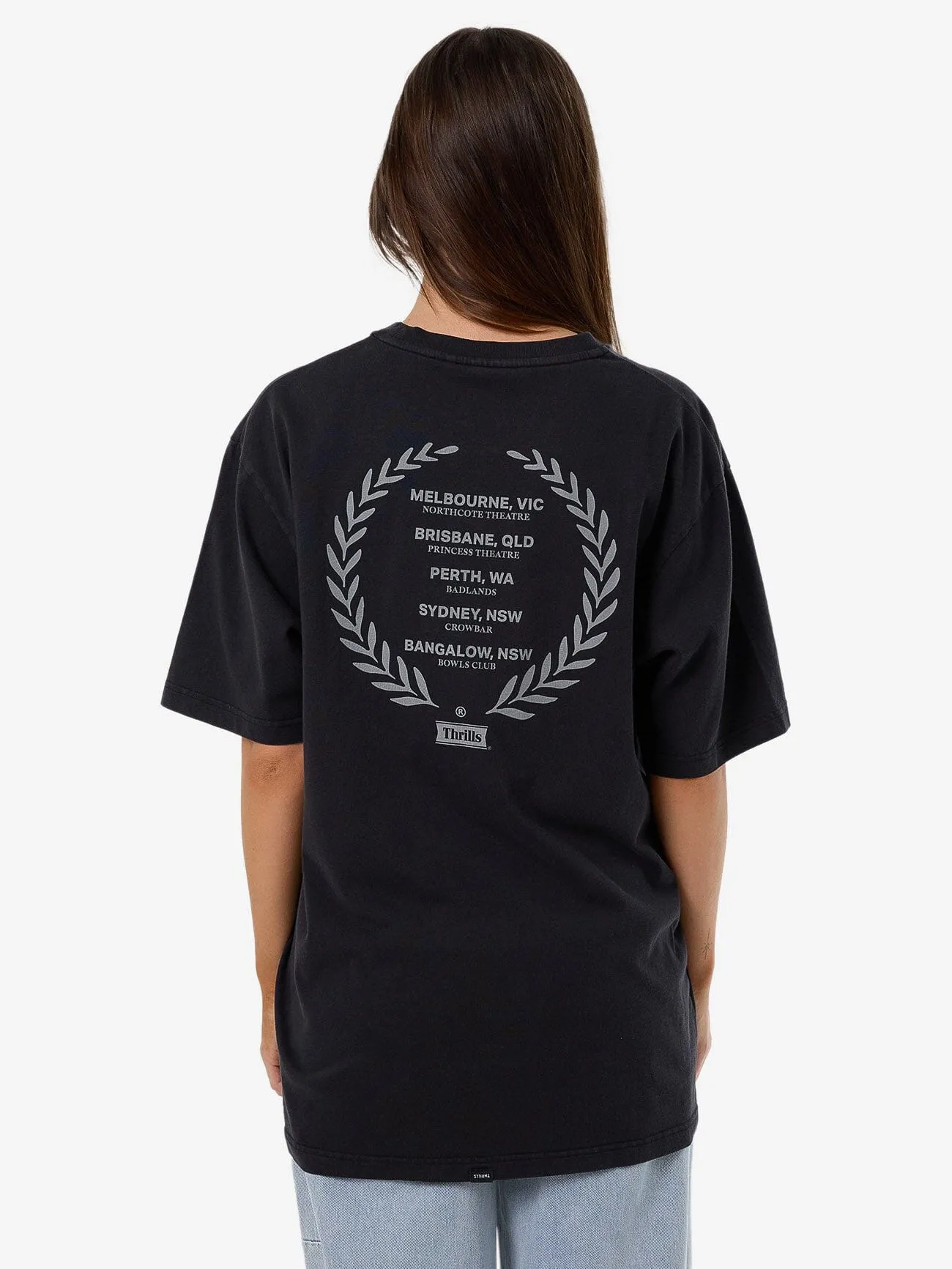 Speed Tour Oversized Tee - Washed Black