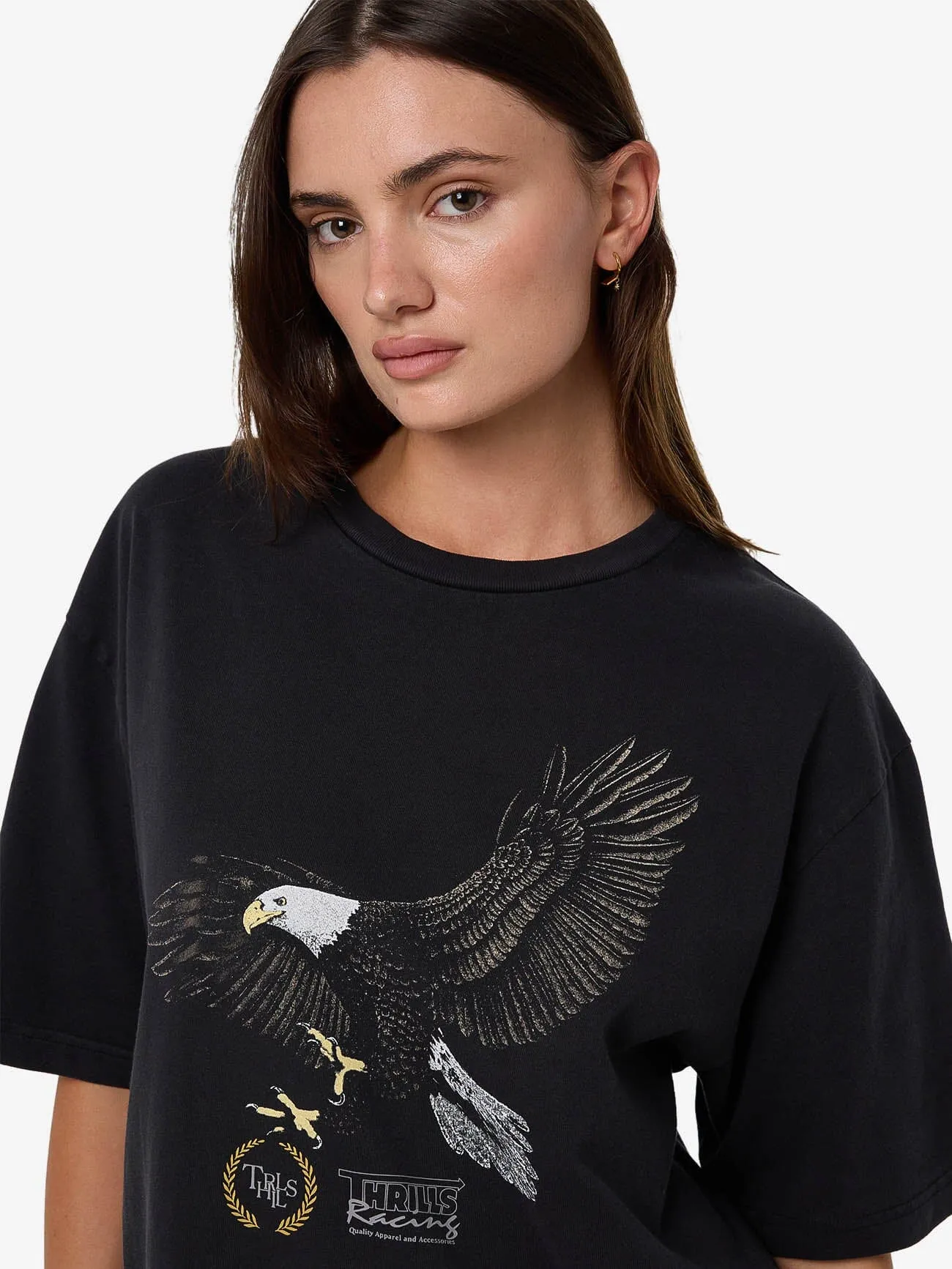 Speed Tour Oversized Tee - Washed Black