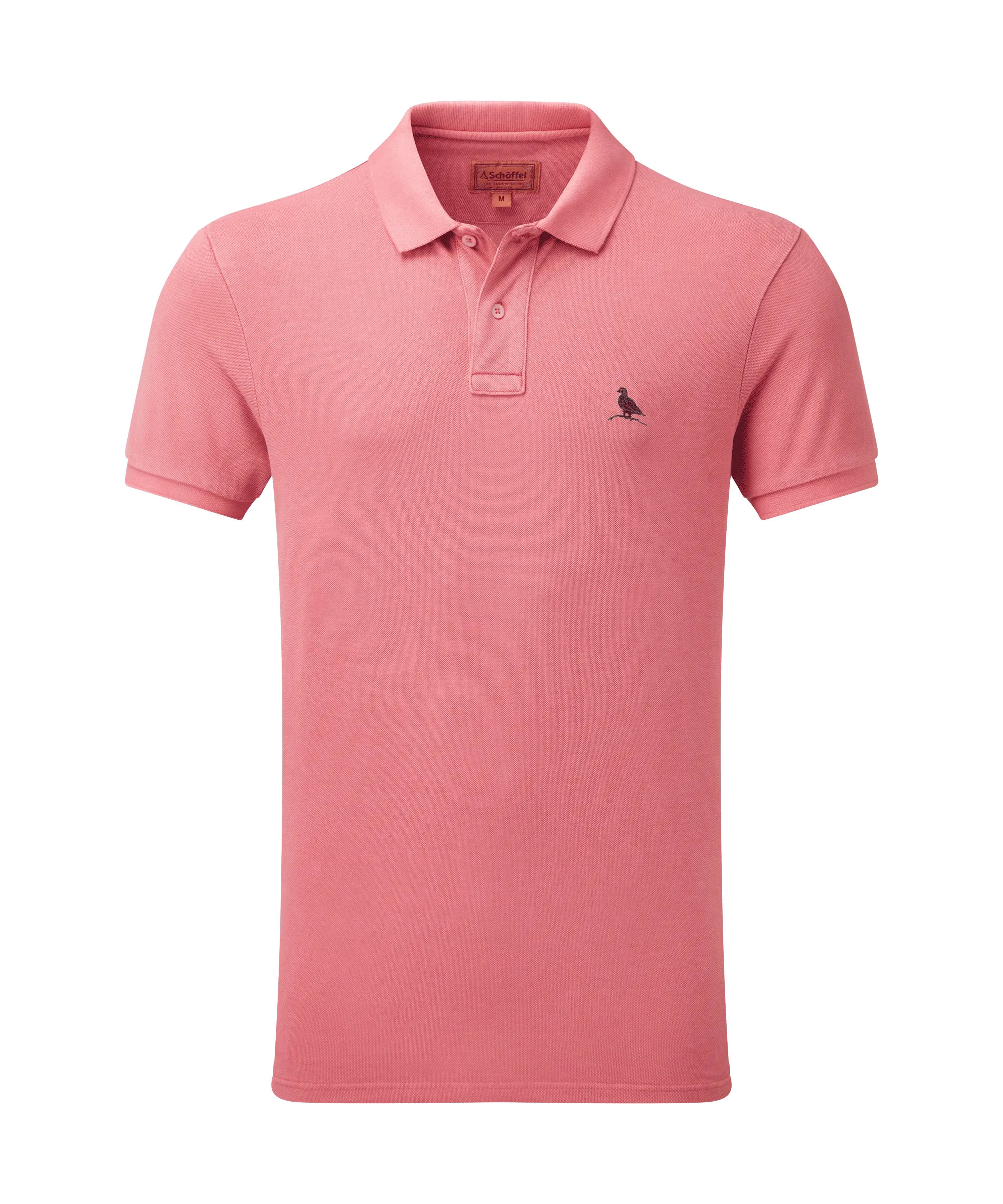 St Ives Garment Dyed Polo Shirt - Coral