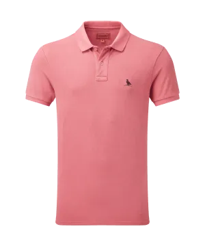 St Ives Garment Dyed Polo Shirt - Coral
