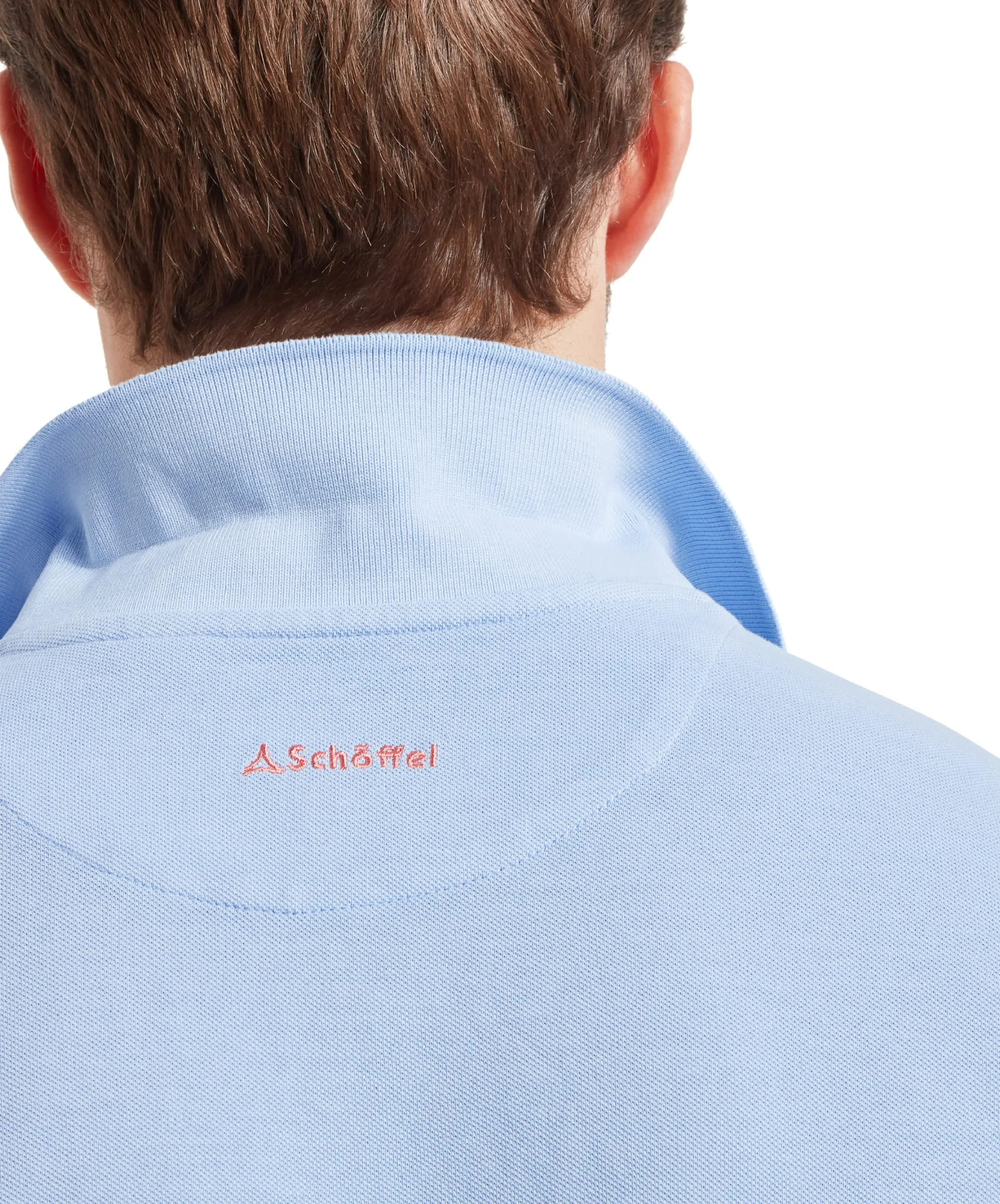 St Ives Garment Dyed Polo Shirt - Pale Blue