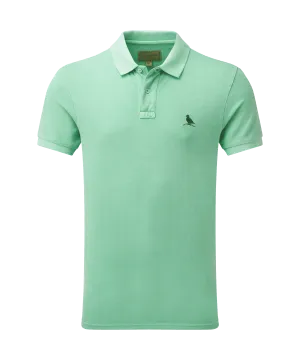 St Ives Garment Dyed Polo Shirt - Sea Green