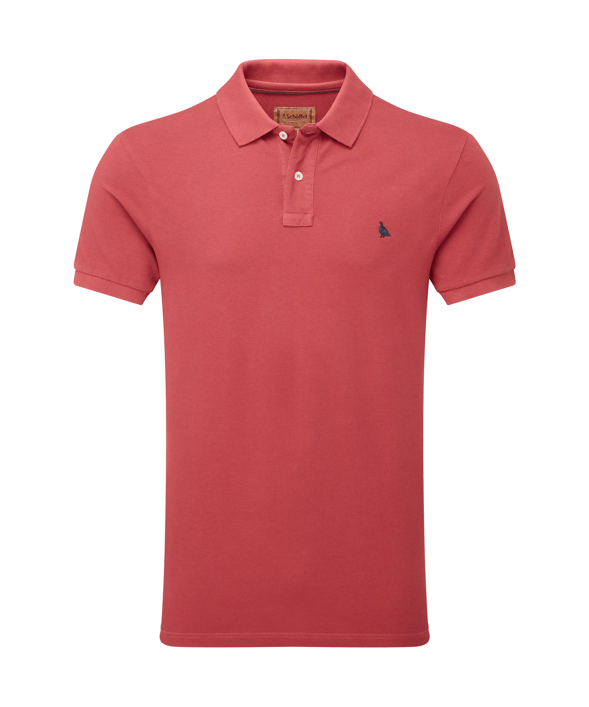 St Ives Garment Dyed Polo Shirt - Slate Red
