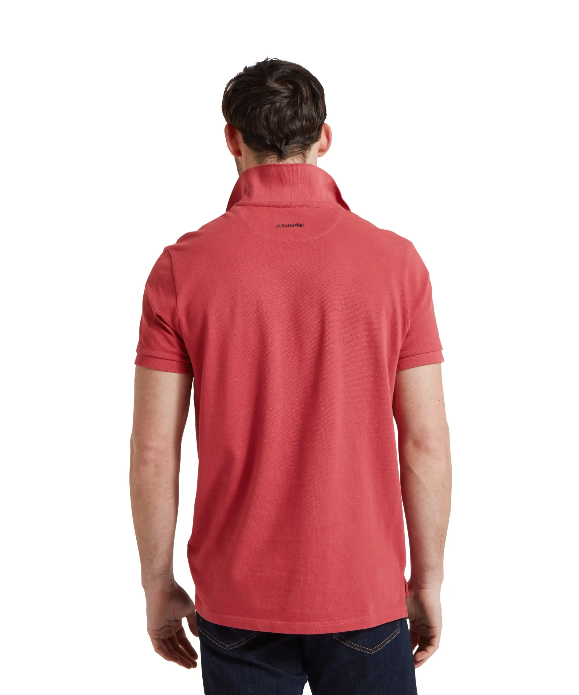 St Ives Garment Dyed Polo Shirt - Slate Red