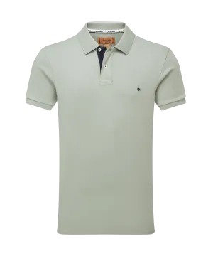 St Ives Jersey Polo Shirt - Aqua Grey