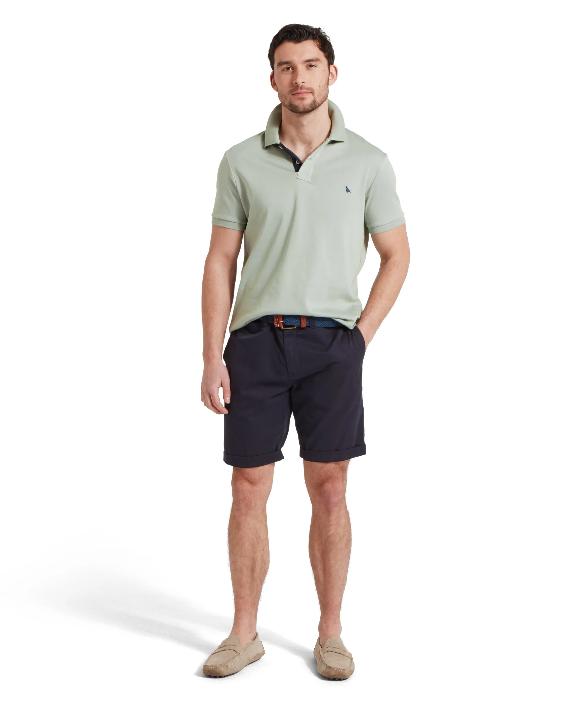 St Ives Jersey Polo Shirt - Aqua Grey