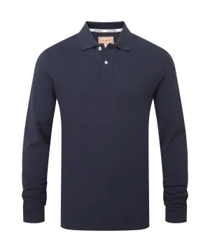 St Ives Long Sleeve Polo Shirt - Navy