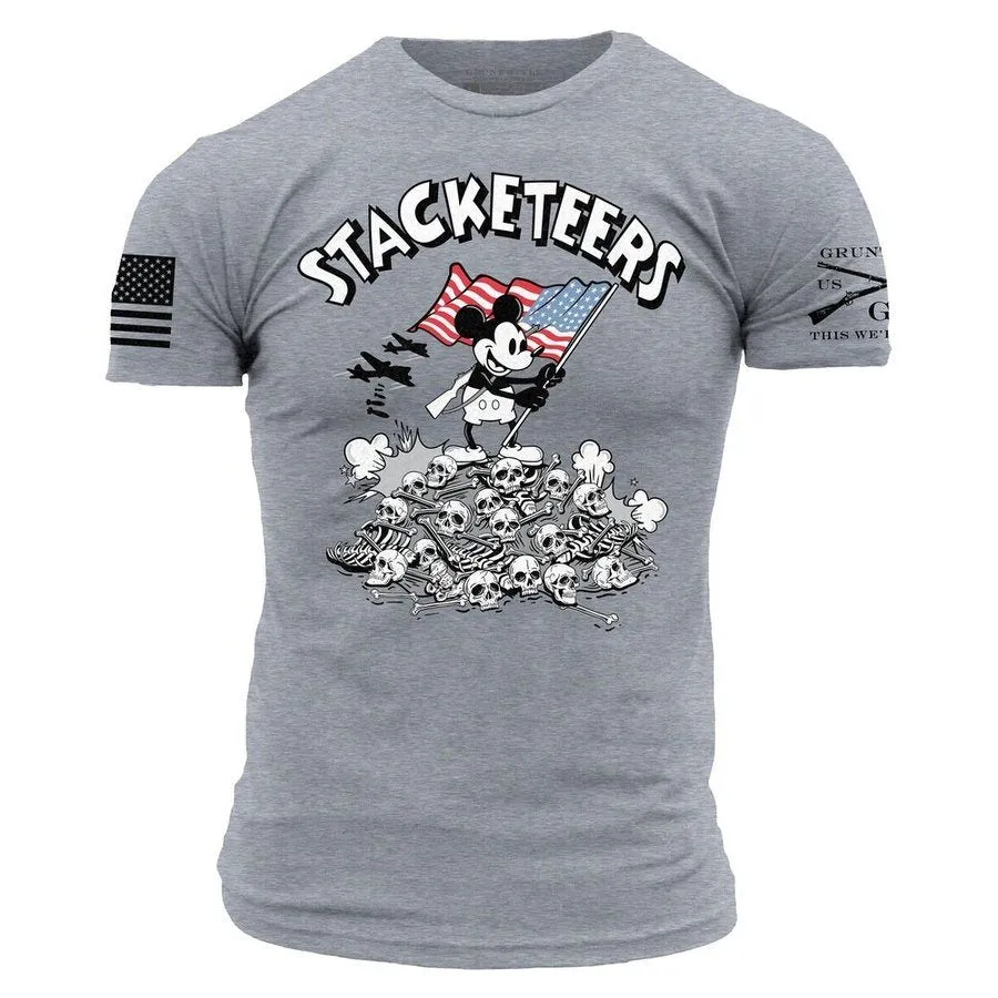 Stacketeers T-Shirt - Dark Heather Gray