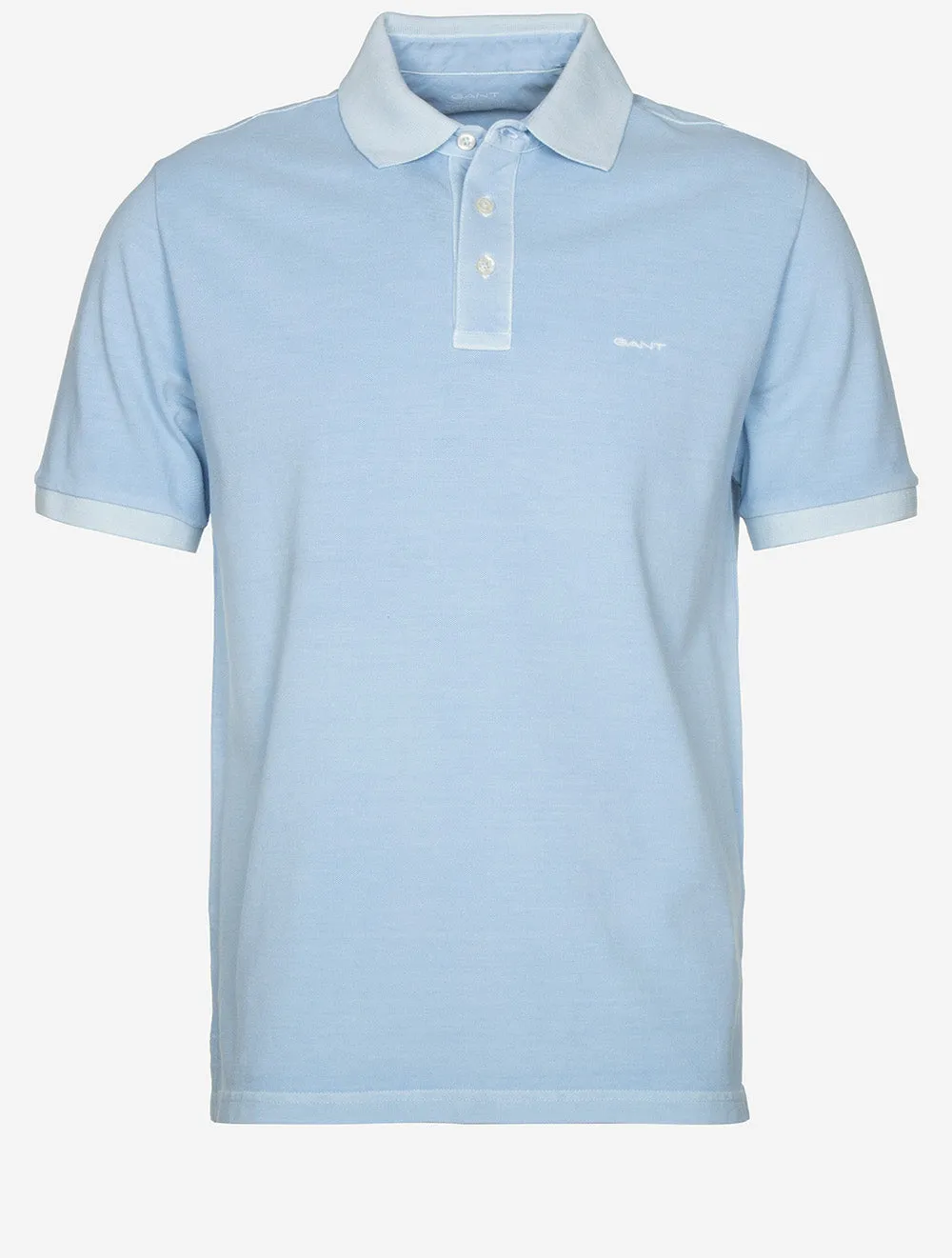 Sunfaded Piqué Polo Short Sleeve Shirt Fresh Blue