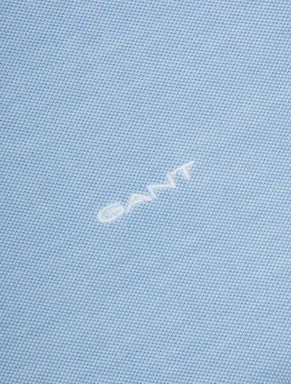 Sunfaded Piqué Polo Short Sleeve Shirt Fresh Blue