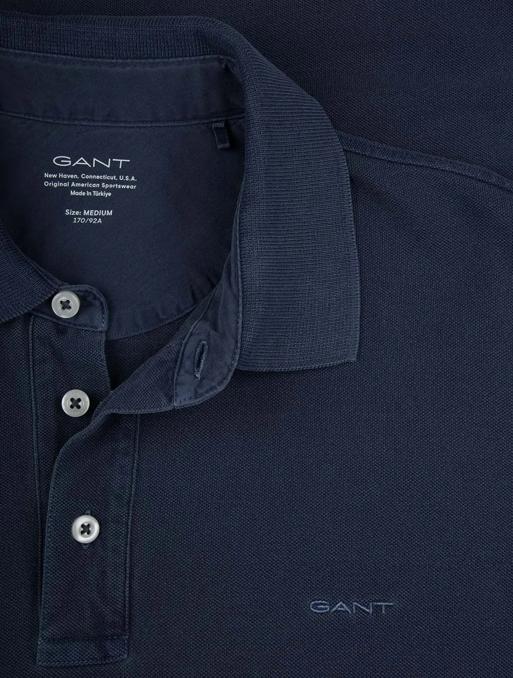 Sunfaded Piqué Polo Short Sleeve Shirt Persian Blue