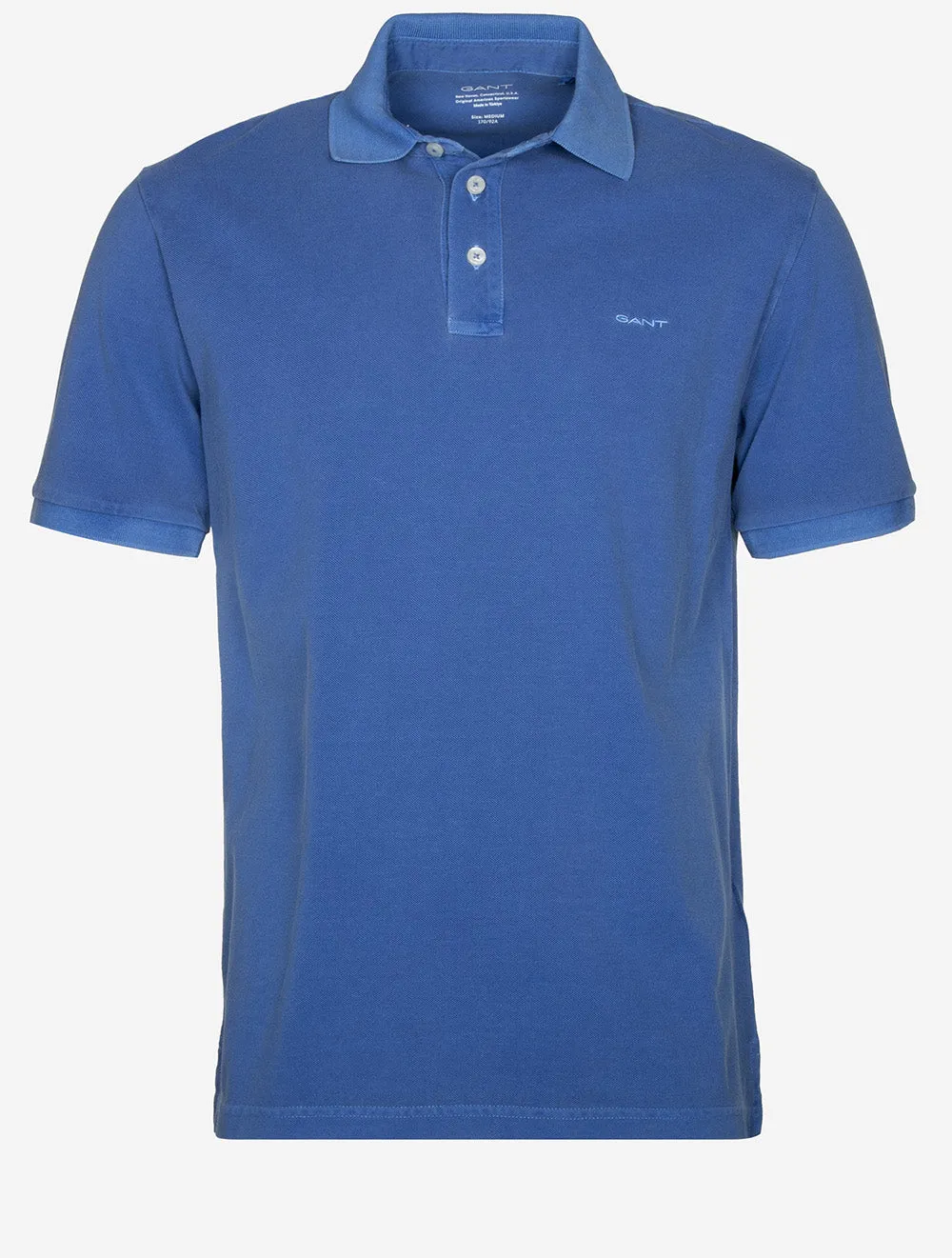 Sunfaded Piqué Polo Short Sleeve Shirt Rich Blue
