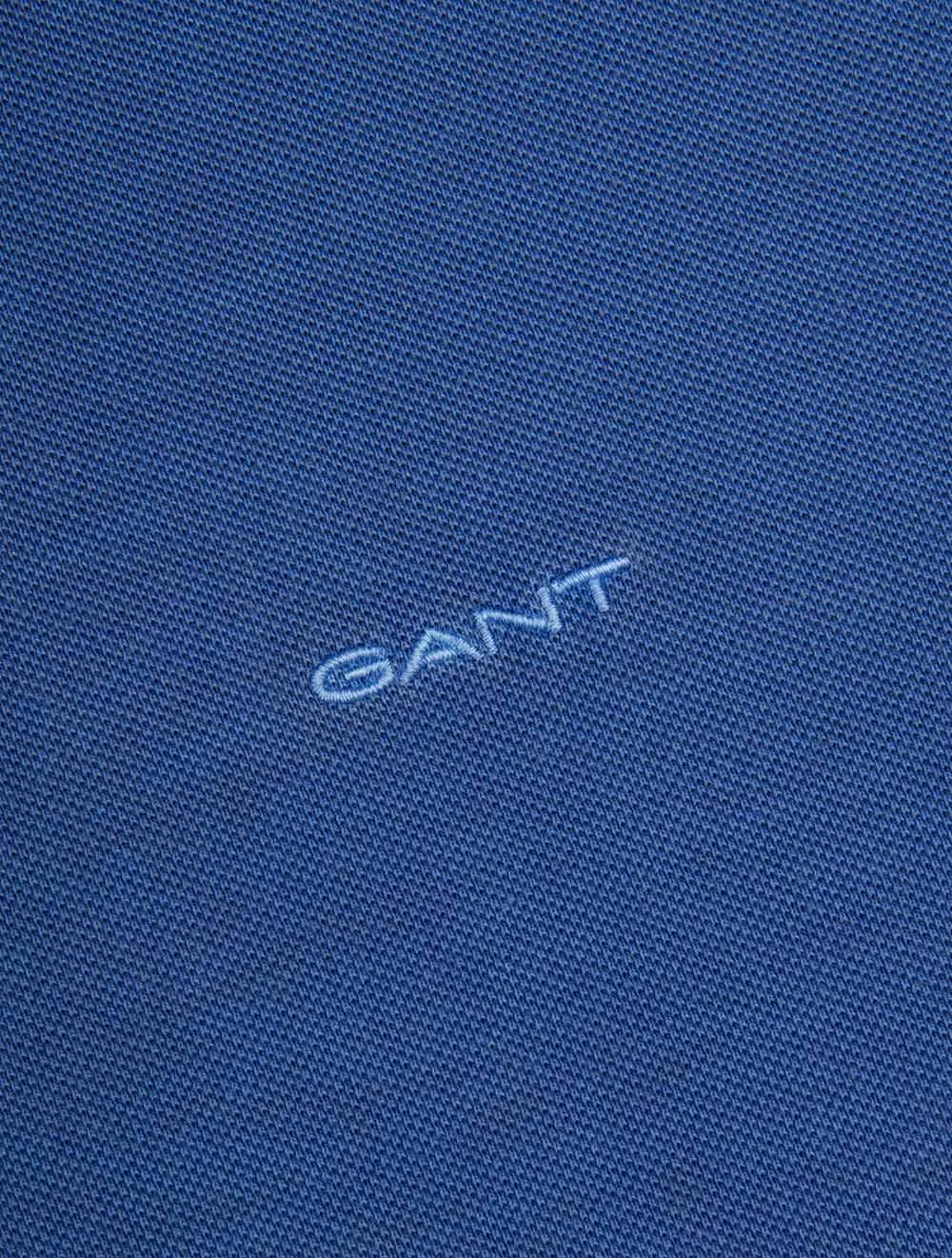 Sunfaded Piqué Polo Short Sleeve Shirt Rich Blue