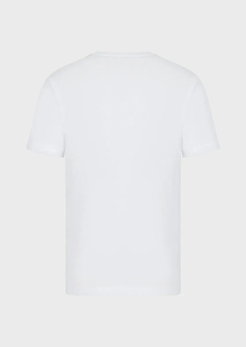 T-shirt Emporio Armani EA7 Logo Series - Blanc/Vert
