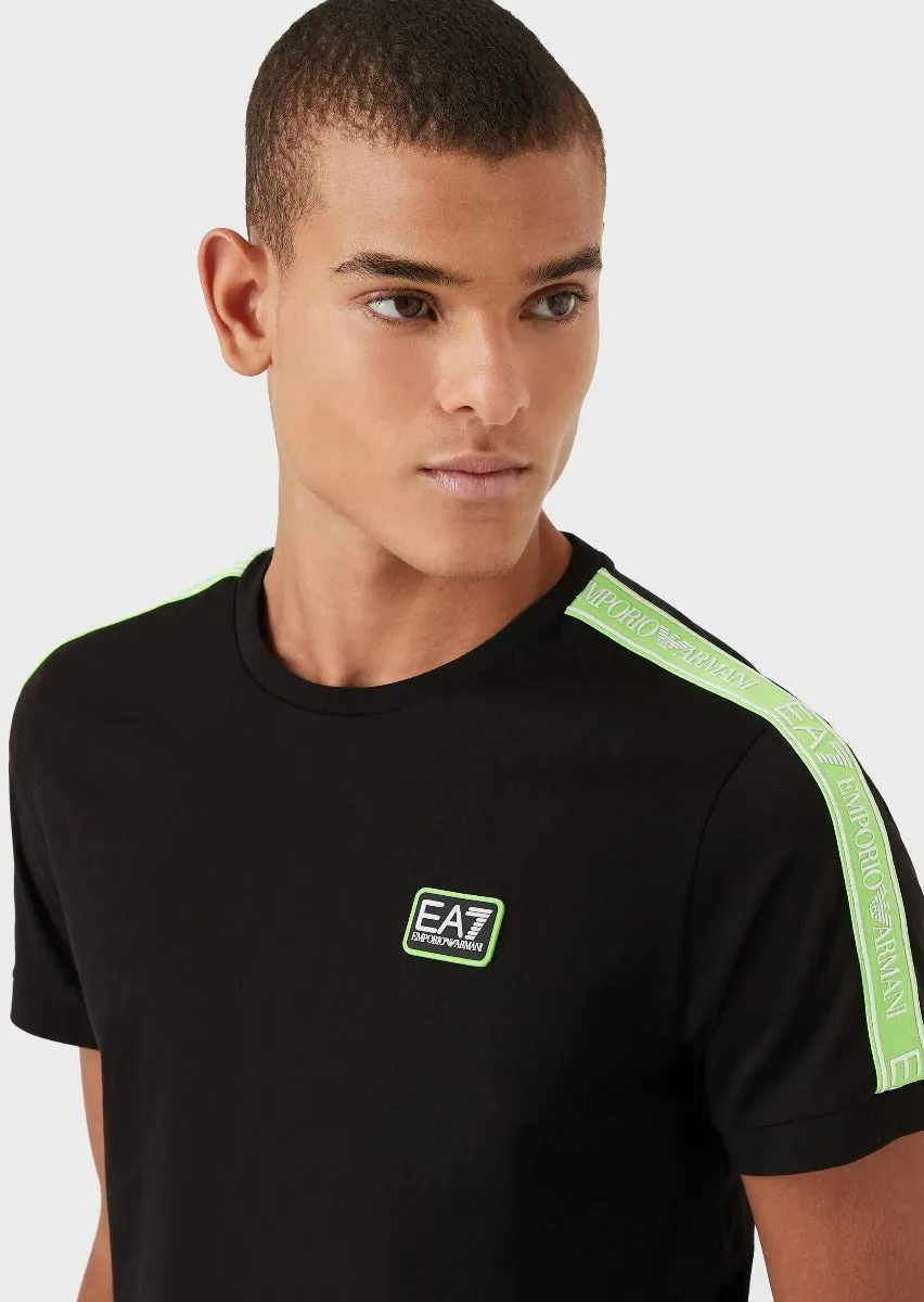 T-shirt Emporio Armani EA7 Logo Series - Noir/Vert