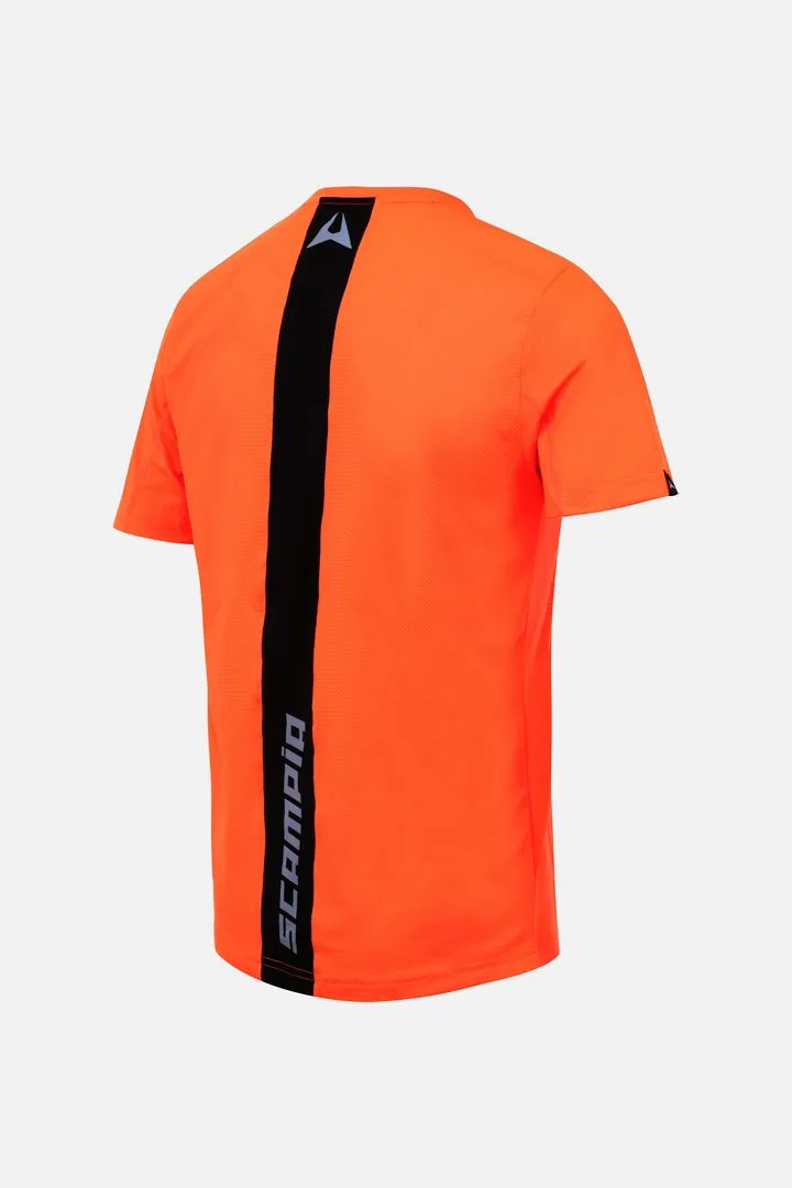 T-shirt Scampia First - Orange/Noir