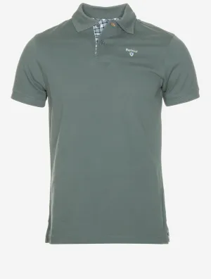 Tartan Pique Polo Shirt Teal