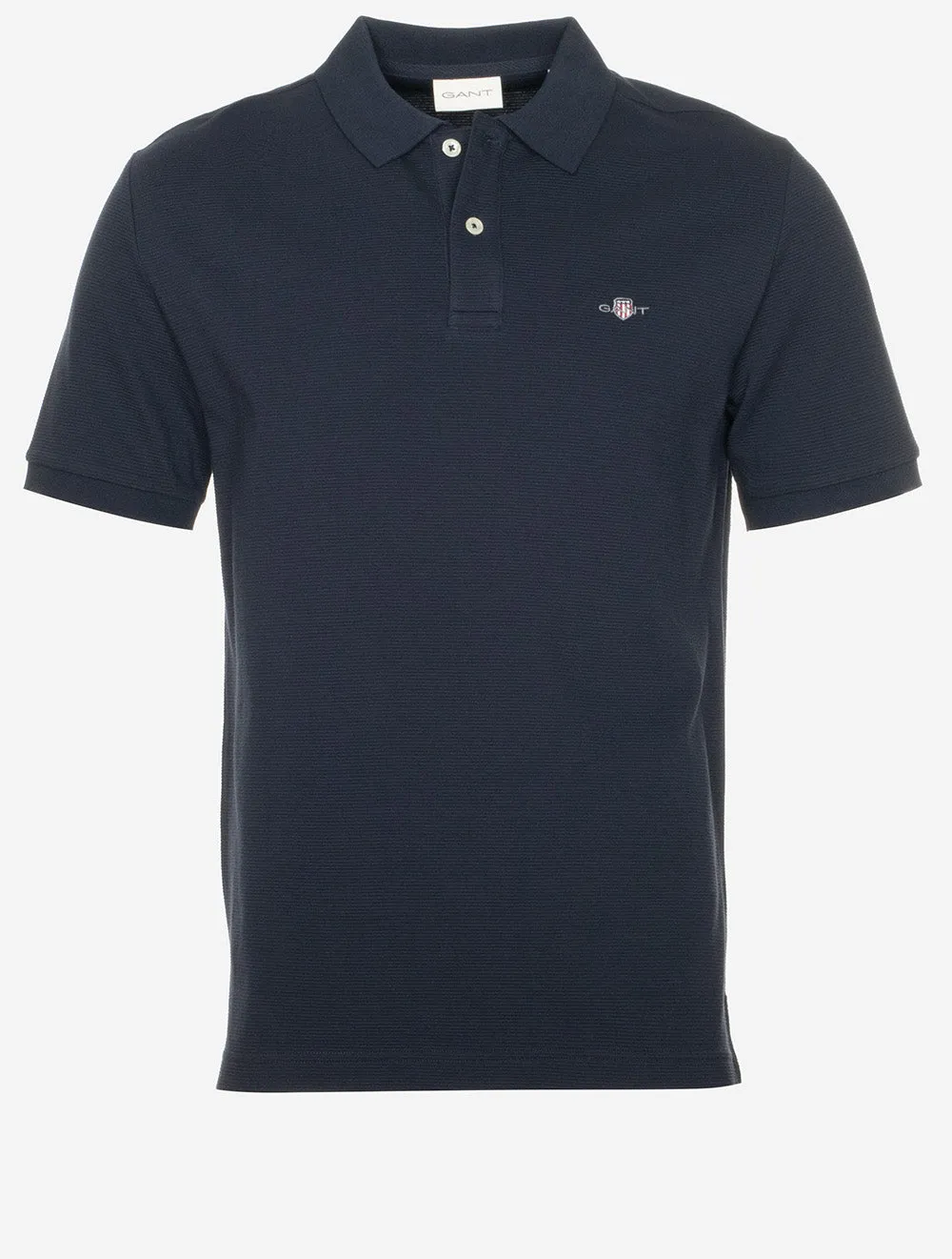 Textured Regular Fit Polo Shirt Evening Blue