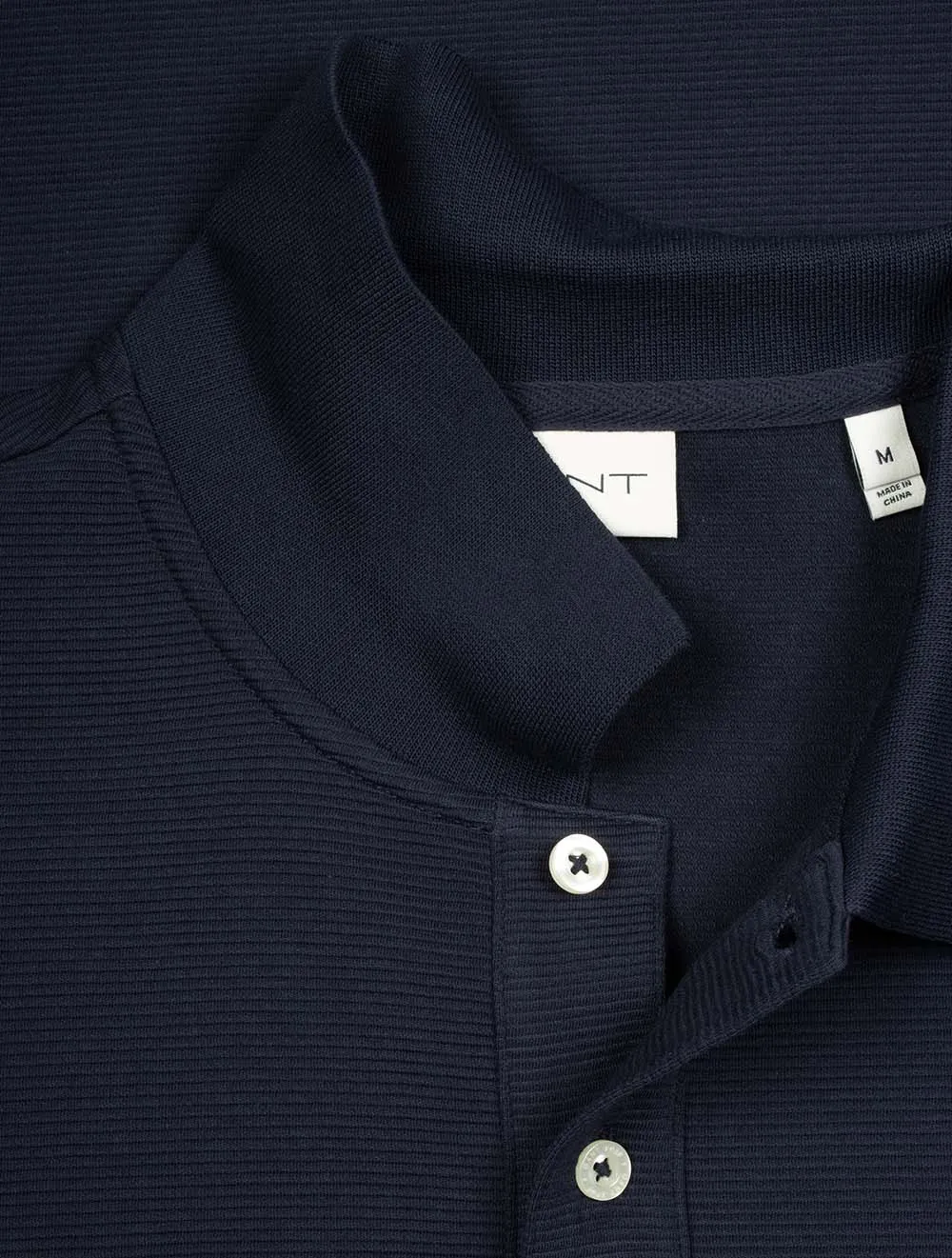 Textured Regular Fit Polo Shirt Evening Blue