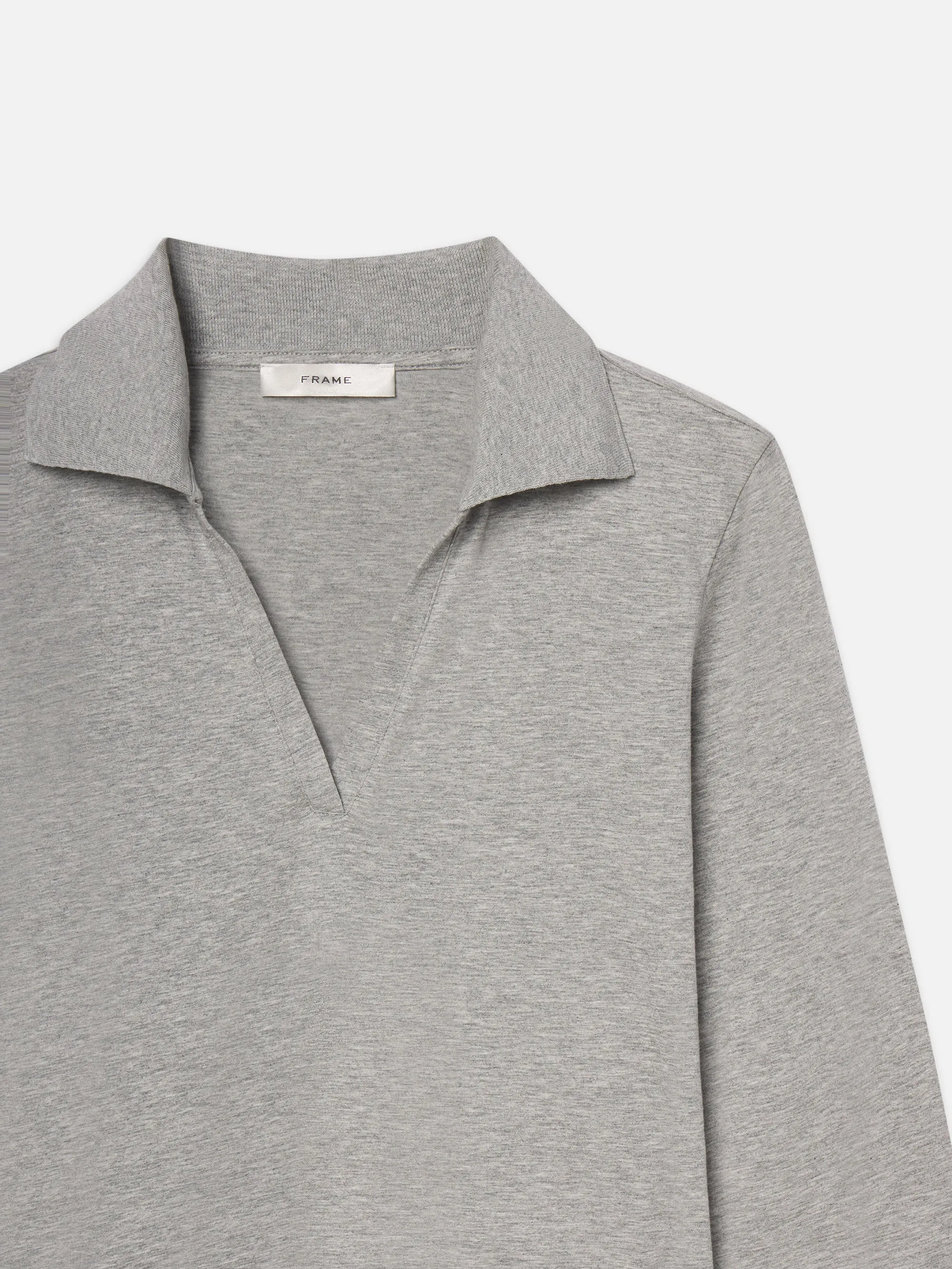 The Heather Baby Polo -- Heather Grey