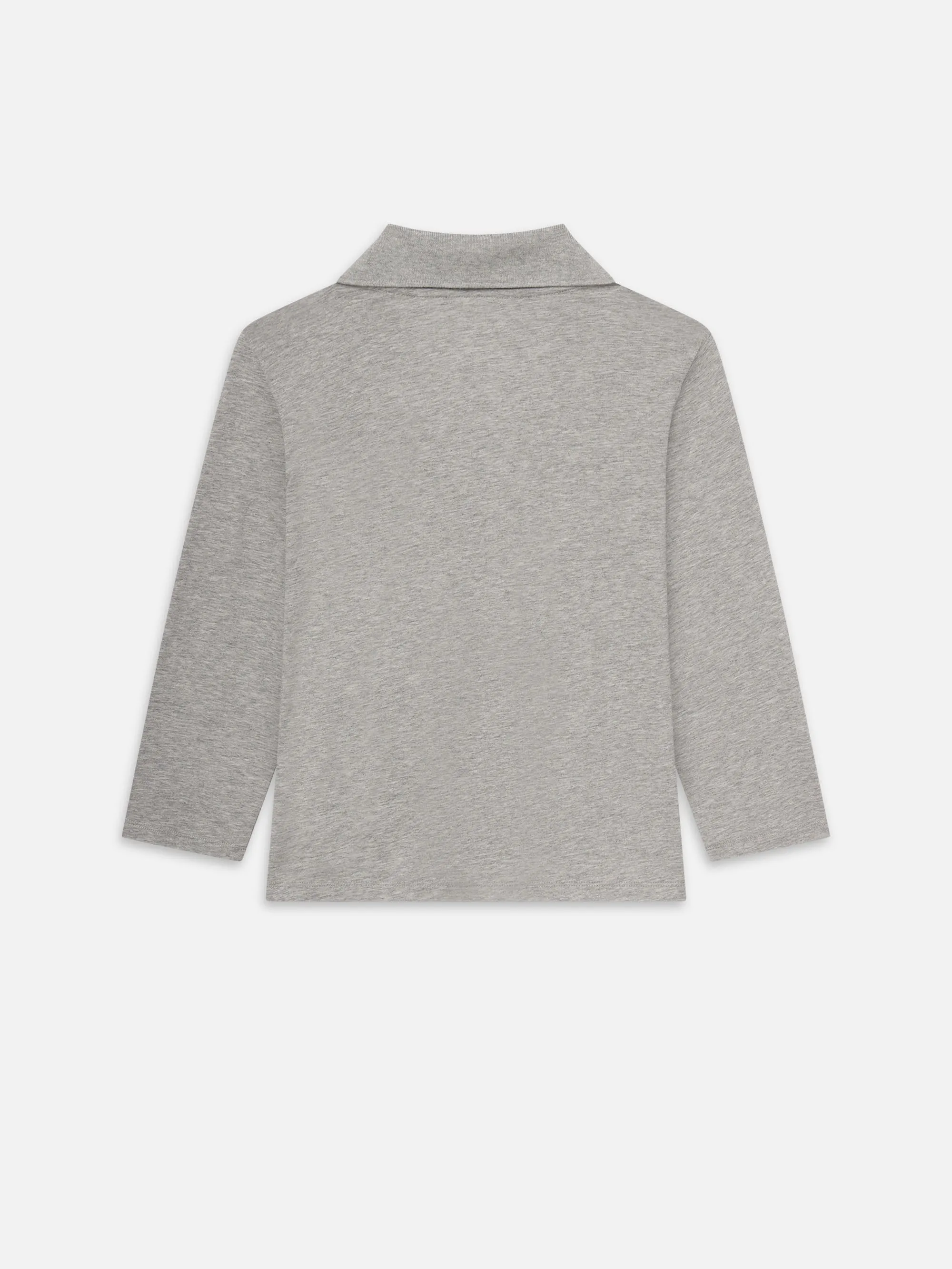 The Heather Baby Polo -- Heather Grey