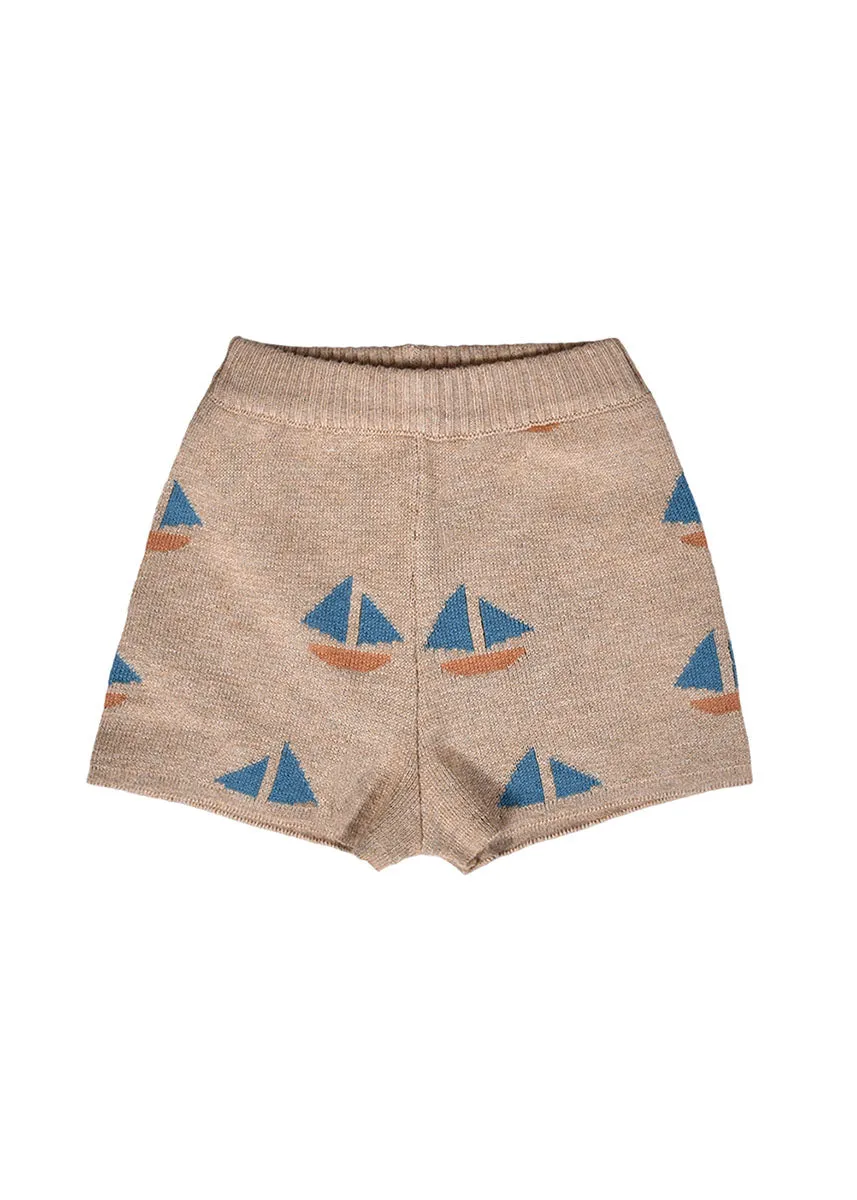 Theo Knit Shorts - Sand Dollar