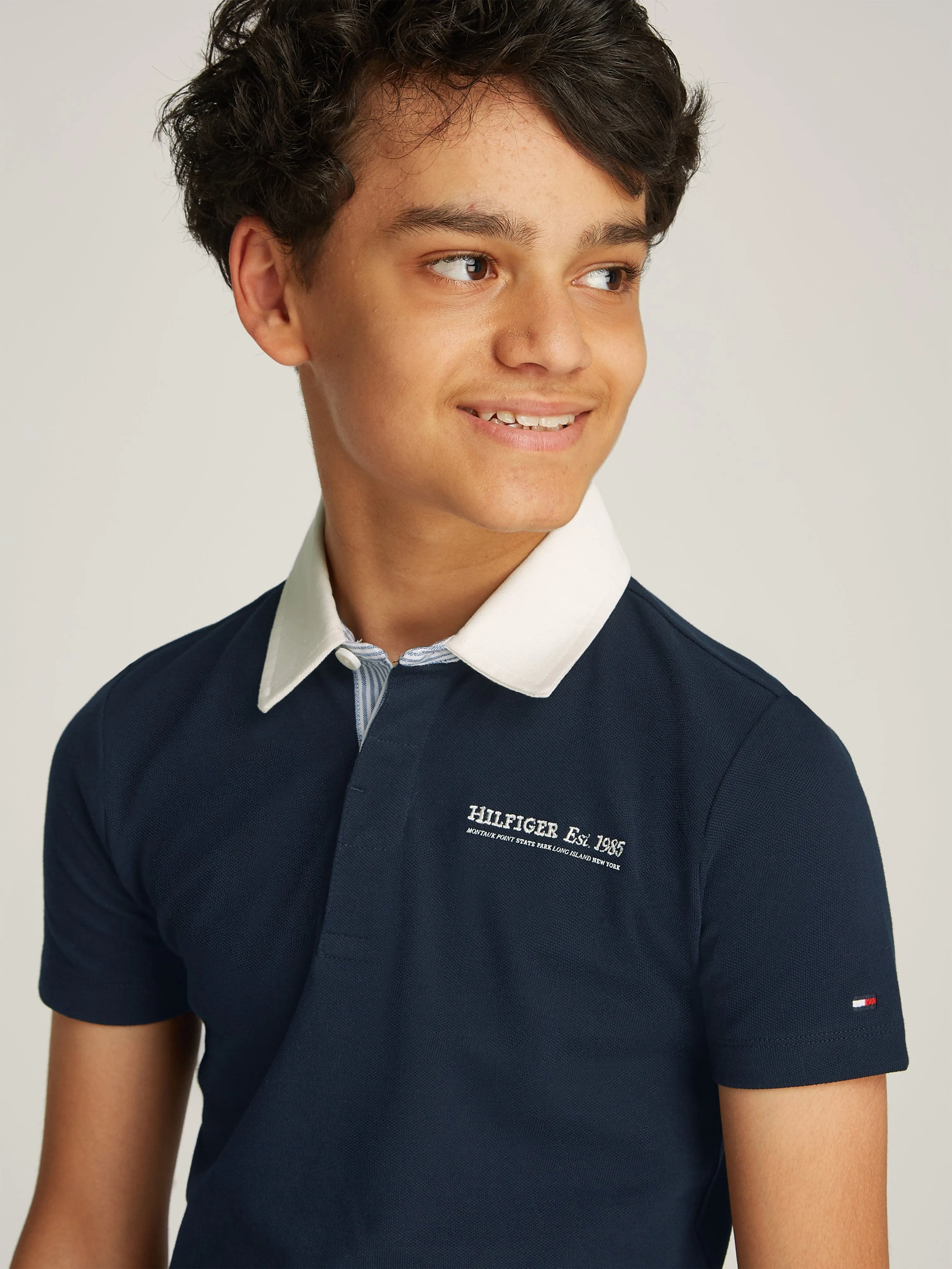 Tommy Hilfiger Boys Ithaca Regular Polo Shirt in Navy