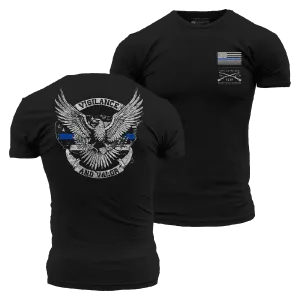 Vigilance and Valor T-Shirt - Black