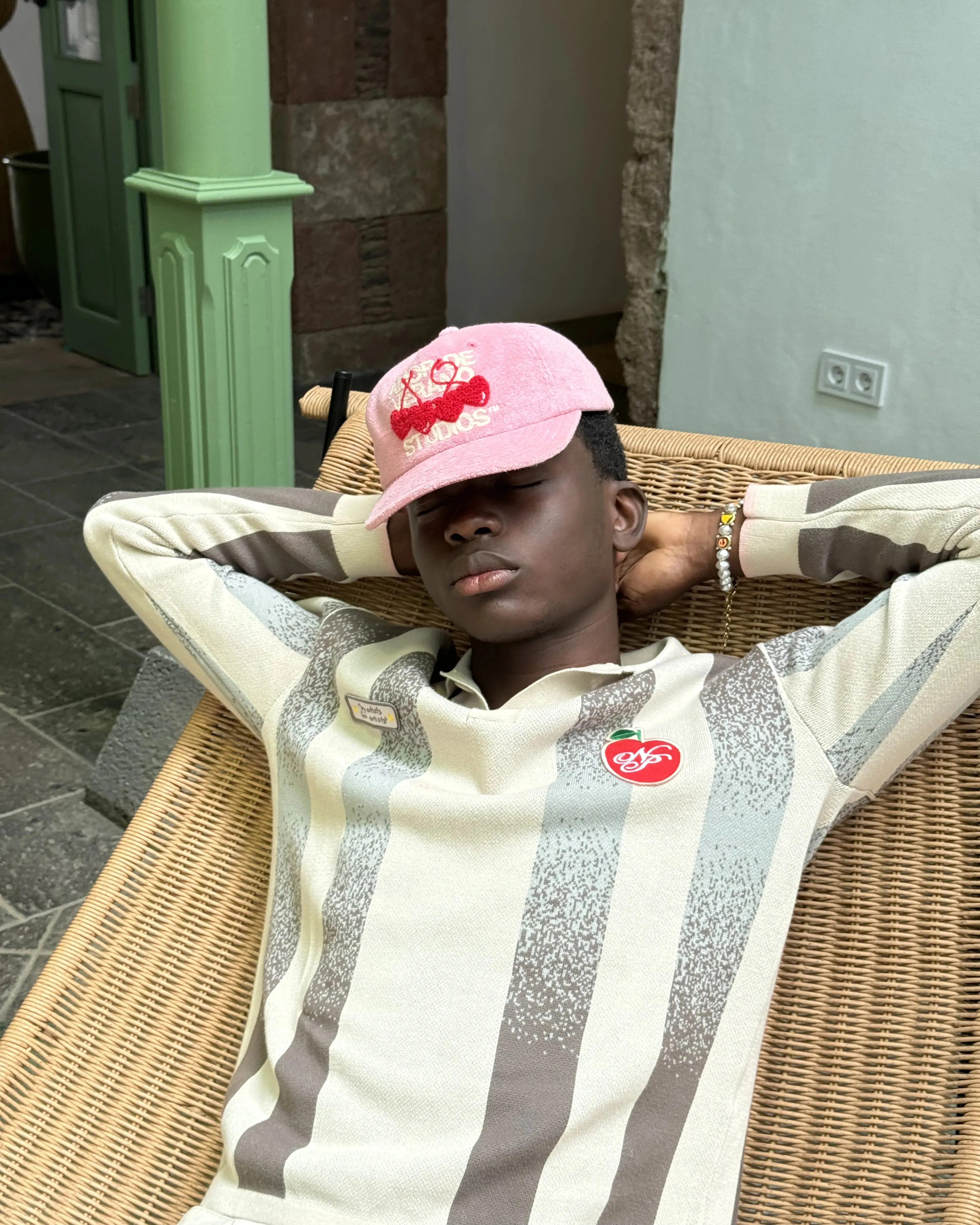 Vizcaya Football Polo Knit Grey