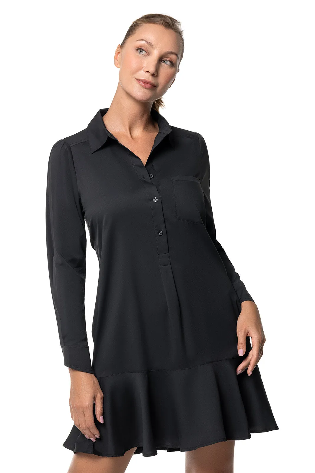 Women's Castaneda Shirt Dress| Black