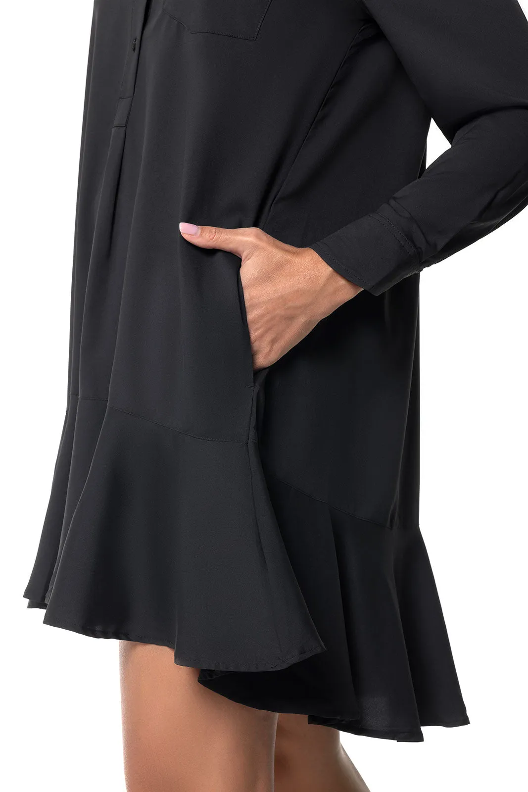 Women's Castaneda Shirt Dress| Black