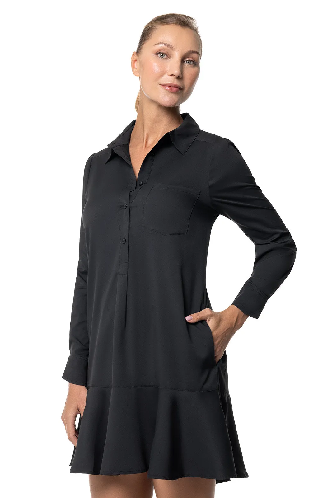 Women's Castaneda Shirt Dress| Black