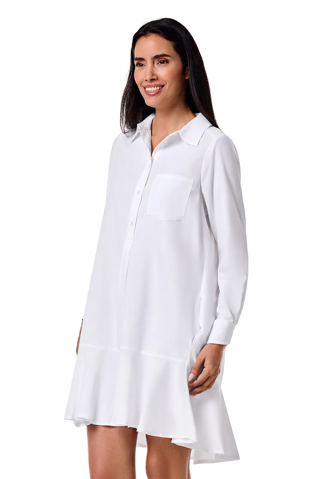 Women's Castaneda Shirt Dress | White