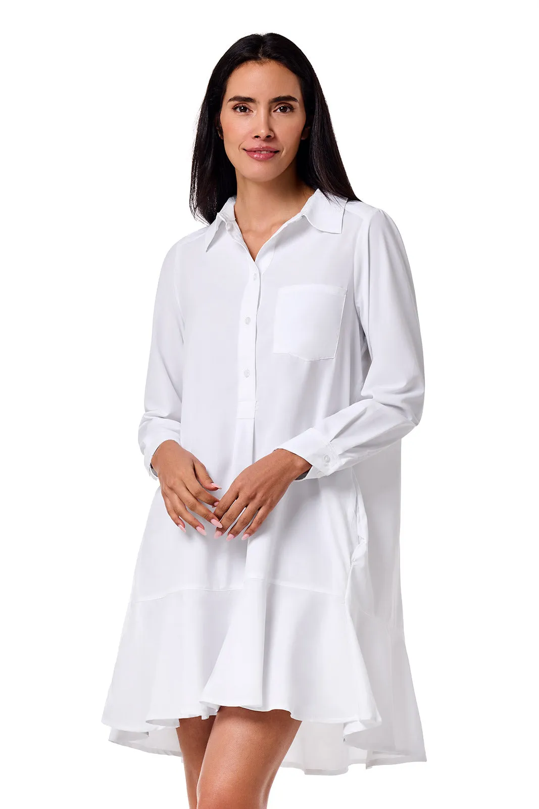 Women's Castaneda Shirt Dress | White