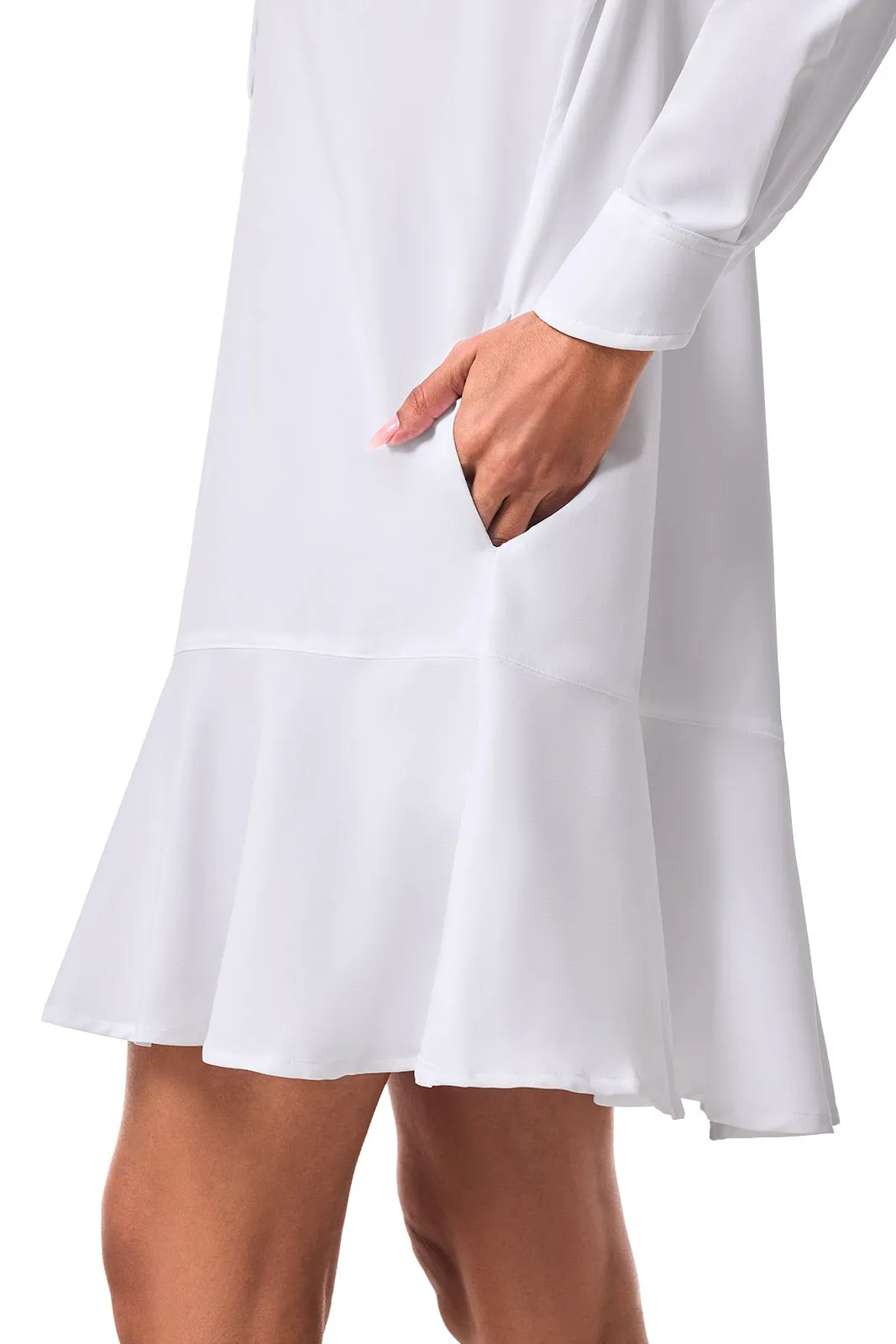 Women's Castaneda Shirt Dress | White