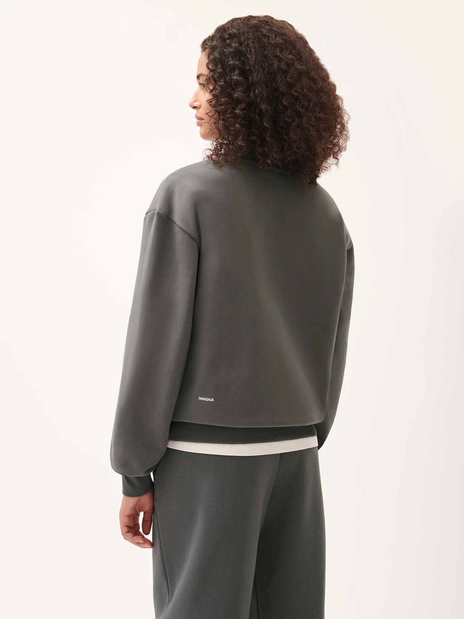 Womens DNA Heavyweight Polo Sweatshirt—atmosphere grey