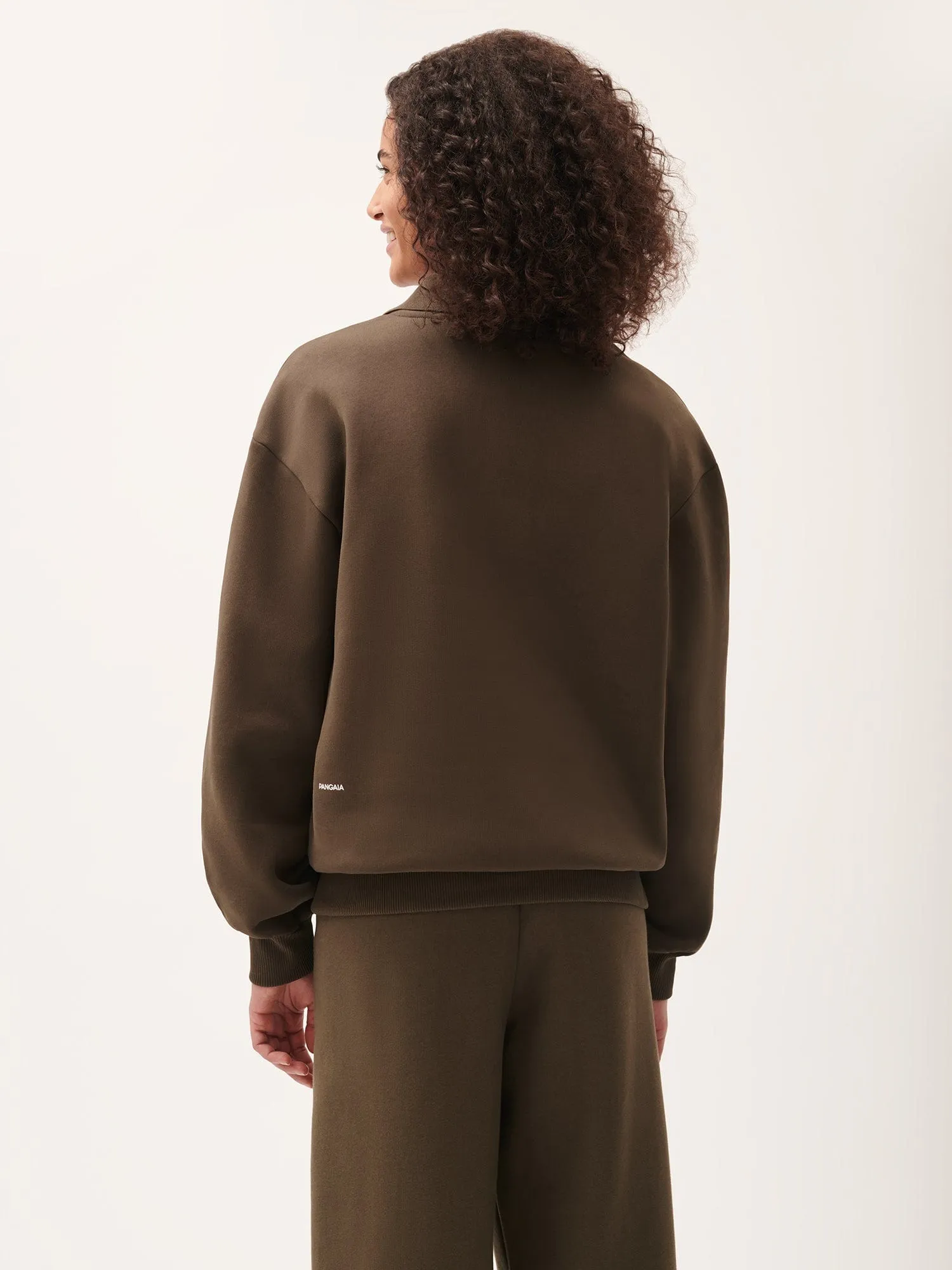 Womens DNA Heavyweight Polo Sweatshirt—cacoa brown