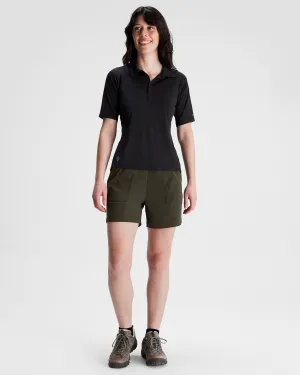 Women's SUN-Stopper LT Polo Shirt - Black Stingray