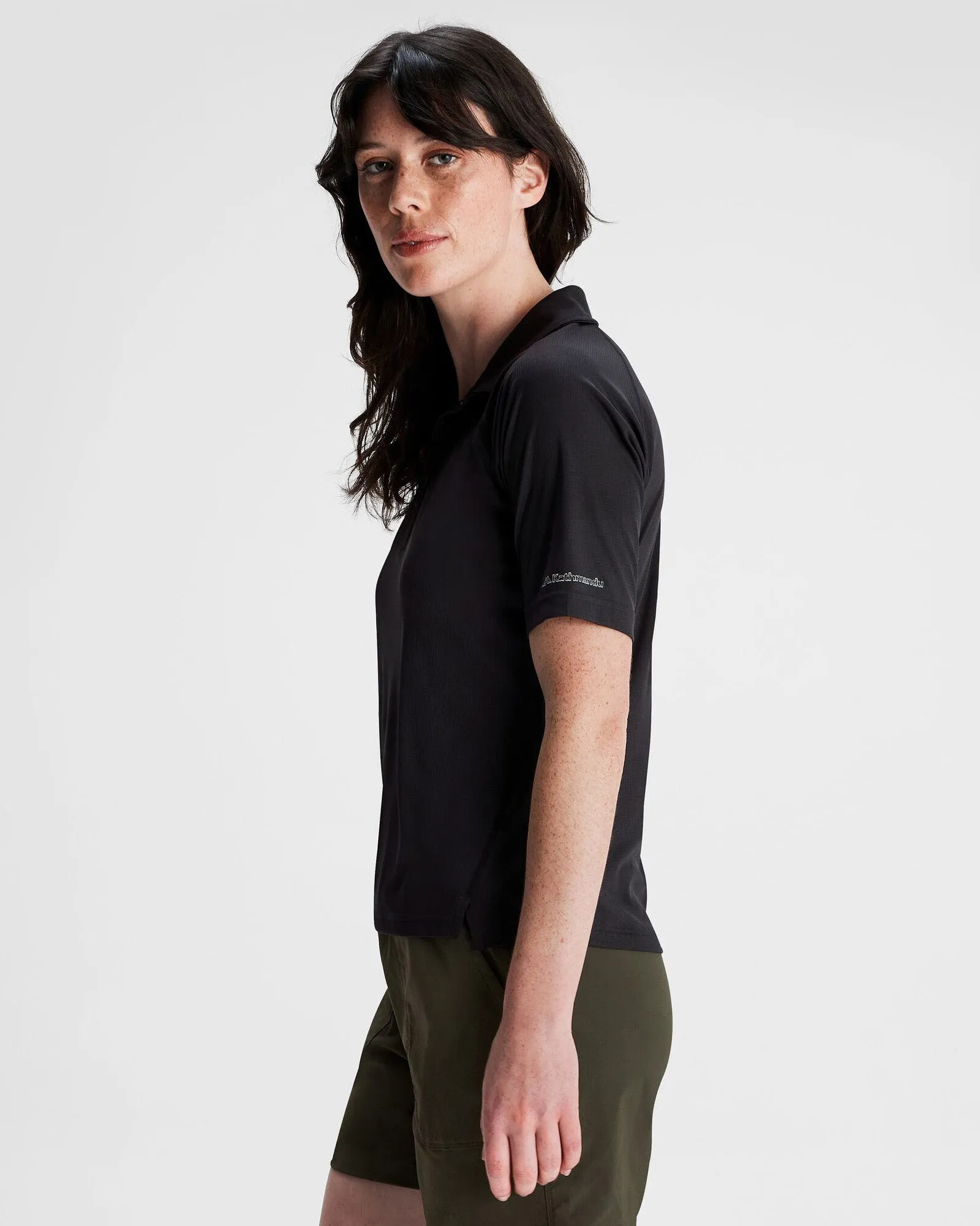 Women's SUN-Stopper LT Polo Shirt - Black Stingray