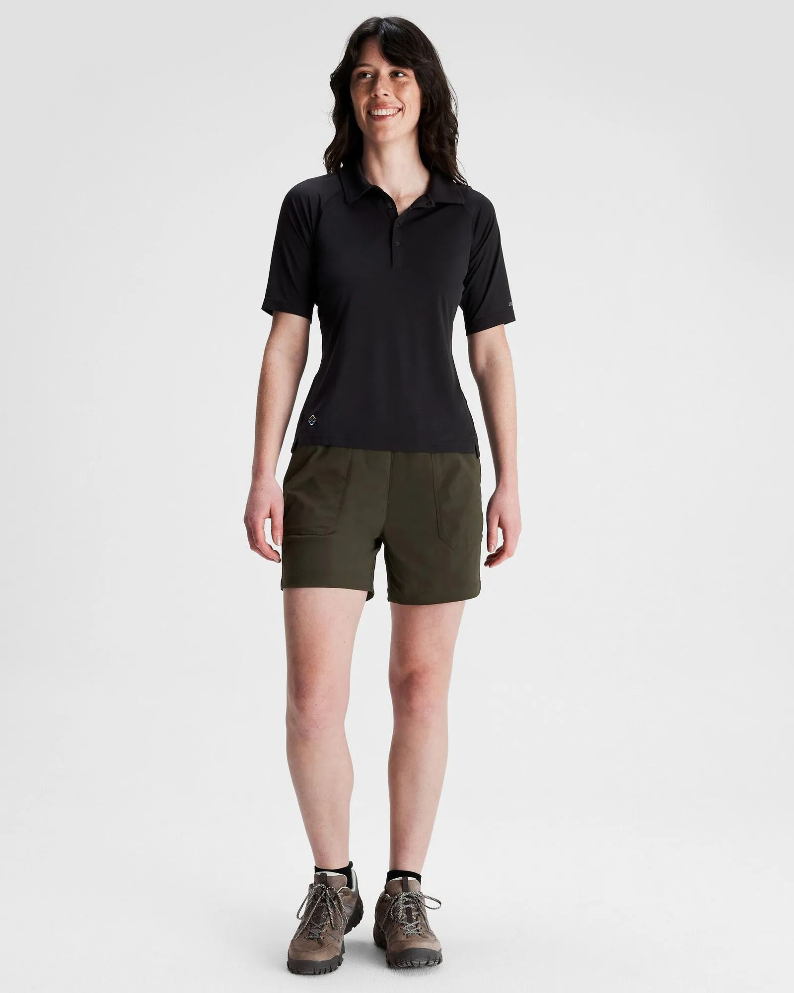 Women's SUN-Stopper LT Polo Shirt - Black Stingray