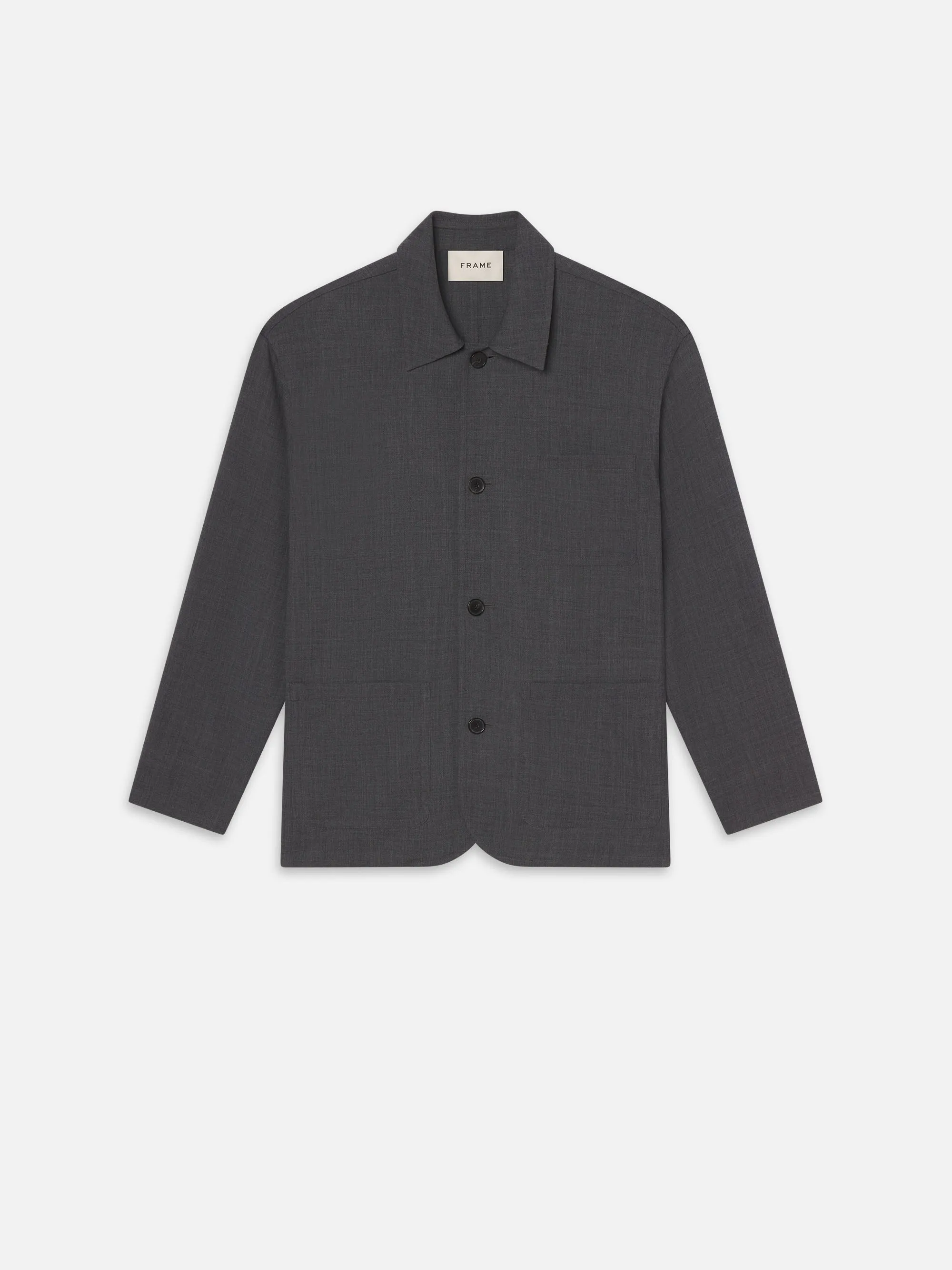 Wool Chore Coat -- Charcoal Grey