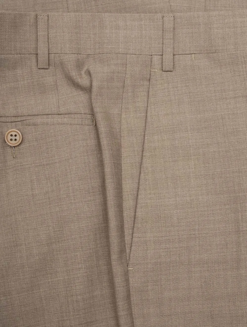 Wool Trousers Beige