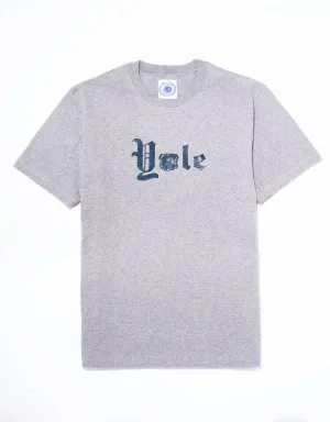YALE GOTHIC SPELLOUT T-SHIRT - GREY